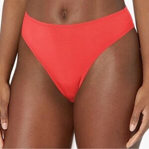 NWT Eidon Abby high waisted bikini bottom Size Large Red Tamarindo